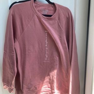 Om & Ah Pink Sweatshirt, XL